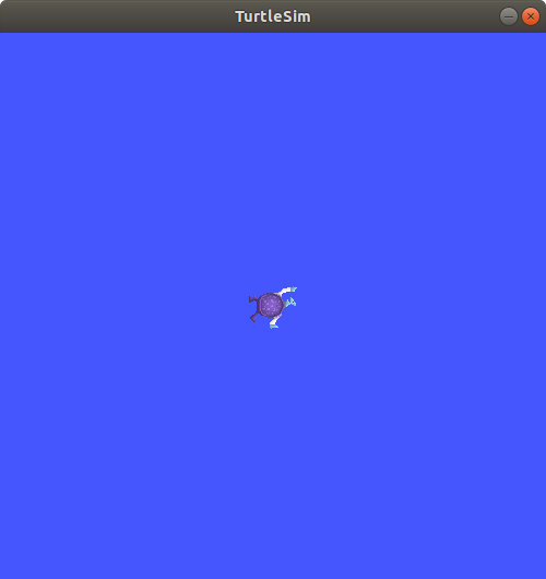 アンダーレイでのturtlesim